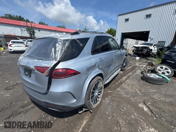 2022 Mercedes-Benz GLE 450 with VIN 4JGFB5KB0NA649052, listed as a Copart auction lot 64226345 with Not provided miles and Clean title. Bid and sale history available at DreamBid. Image 4.