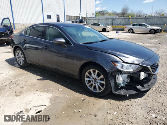 2015 Mazda 6 i Sport with VIN JM1GJ1U62F1167852, listed as a Copart auction lot 52406185 with 130,080 mi miles and Salvage Title. Bid and sale history available at DreamBid. Image 4.