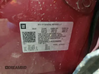 2018 GMC Acadia SLE with VIN 1GKKNSLA4JZ236694, listed as a Copart auction lot 83306324 with 93,453 mi miles and Salvage Title. Bid and sale history available at DreamBid. Image 13.