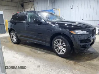2019 Jaguar F-Pace 25t Prestige with VIN SADCK2FX7KA366367, listed as a Copart auction lot 47633855 with 34,847 mi miles and Salvage title. Bid and sale history available at DreamBid. Image 4.