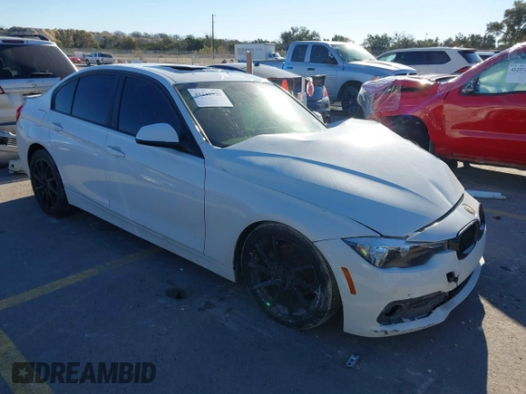 2016 BMW 3 Series 320i with VIN WBA8A9C58GK618335, listed as a IAAI auction lot 41241920 with 1 mi miles. Bid and sale history available at carsss.com. Image 1.