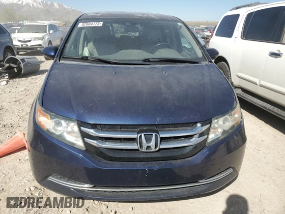 2014 Honda Odyssey EX-L with VIN 5FNRL5H66EB114159, listed as a Copart auction lot 52804175 with 205,234 mi miles and Salvage Title. Bid and sale history available at DreamBid. Image 5.