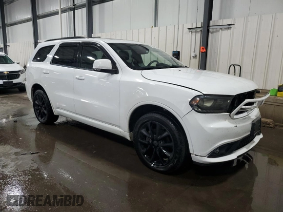 2017 Dodge Durango GT with VIN 1C4RDJDGXHC824333, listed as a Copart auction lot 72351354 with 111,696 mi miles and Salvage Title. Bid and sale history available at carsss.com. Image 4.