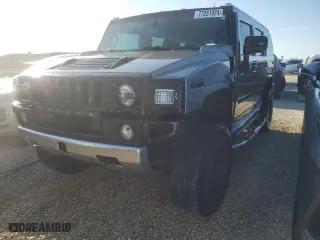 2008 Hummer H2 SUV with VIN 5GRGN23848H101891, listed as a Copart auction lot 77251924 with 178,544 mi miles and Salvage Title. Bid and sale history available at carsss.com. Image 1.