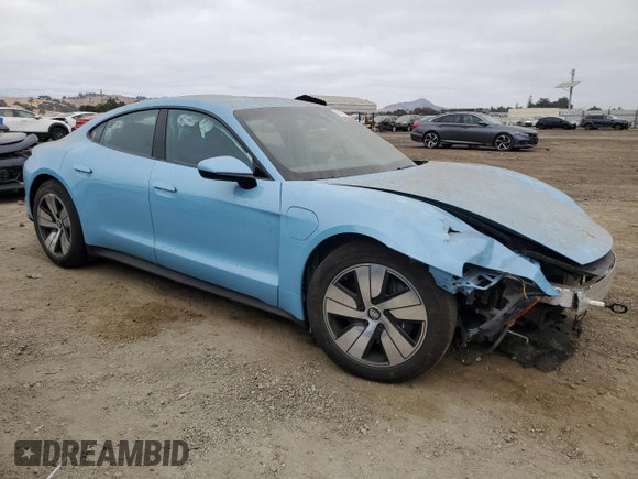 2024 Porsche Taycan with VIN WP0AA2Y14RSA12182, listed as a Copart auction lot 68667294 with 4,283 mi miles and Salvage title. Bid and sale history available at DreamBid. Image 4.
