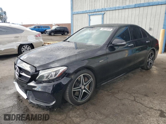 2016 Mercedes-Benz C 450 AMG with VIN 55SWF6EB6GU115637, listed as a Copart auction lot 48511815 with 118,824 mi miles and Clean Title. Bid and sale history available at carsss.com. Image 1.