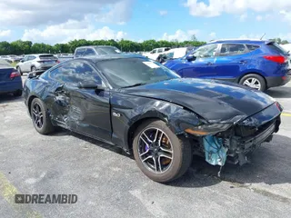 2018 Ford Mustang GT with VIN 1FA6P8CF5J5105518, listed as a IAAI auction lot 40641291 with 123,172 mi miles. Bid and sale history available at carsss.com. Image 1.