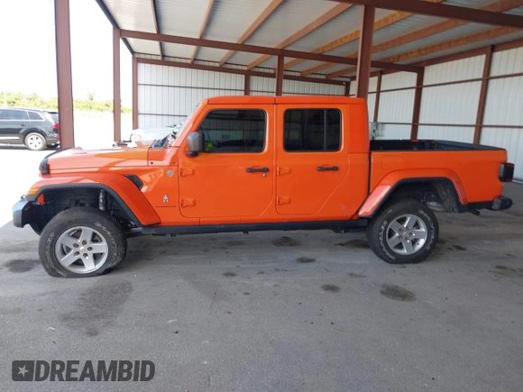 2020 Jeep Gladiator Overland z VIN 1C6HJTFG4LL154369, wystawiony jako IAAI lot #42681844 z przebiegiem 76 374 mil mil oraz . Historia ofert i sprzedaży dostępna na DreamBid. Obrazek 14.