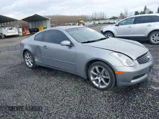 2003 Infiniti G35 Coupe w/Leather with VIN JNKCV54E23M210953, listed as a IAAI auction lot 41799369 with 114,641 mi miles. Bid and sale history available at carsss.com. Image 1.