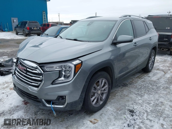2023 GMC Terrain SLT with VIN 3GKALVEG7PL255230, listed as a IAAI auction lot 41970303 with 30,117 mi miles and . Bid and sale history available at carsss.com. Image 2.
