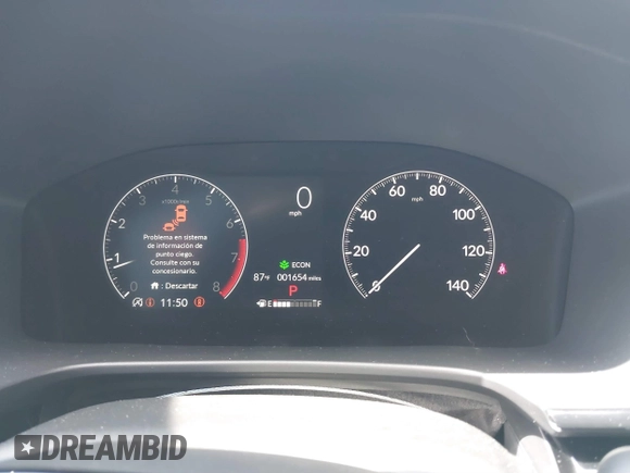 2025 Honda CR-V EX-L with VIN 2HKRS4H73SH438690, listed as a IAAI auction lot 41694874 with 1,654 mi miles and . Bid and sale history available at DreamBid. Image 7.