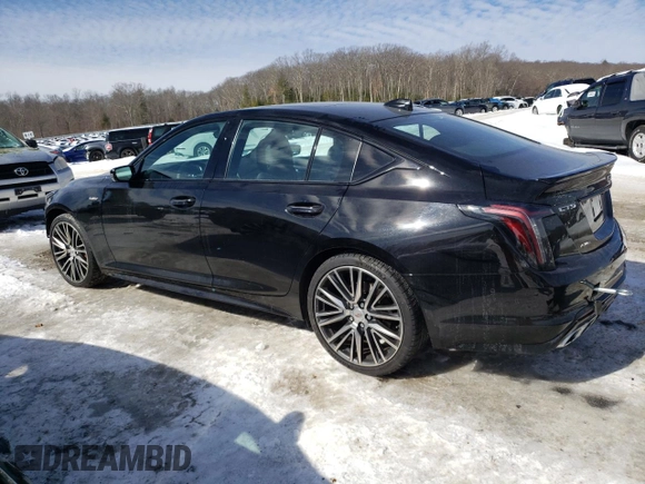 2021 Cadillac CT5 V-Series with VIN 1G6DV5RW5M0147060, listed as a Copart auction lot 45525665 with 26,846 mi miles and Salvage title. Bid and sale history available at DreamBid. Image 2.