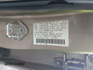 2007 Honda CR-V EX-L with VIN JHLRE48787C117662, listed as a IAAI auction lot 42079064 with 164,709 mi miles and . Bid and sale history available at carsss.com. Image 9.