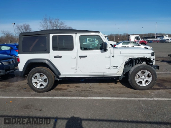 2022 Jeep Wrangler Unlimited Willys with VIN 1C4HJXDN9NW270184, listed as a IAAI auction lot 41467871 with 41,514 mi miles and . Bid and sale history available at DreamBid. Image 13.