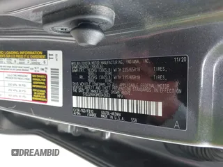 2021 Toyota Highlander L with VIN 5TDZZRAH3MS040663, listed as a IAAI auction lot 41945677 with 64,069 mi miles and . Bid and sale history available at DreamBid. Image 9.