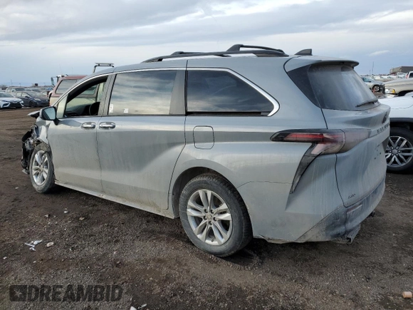 2023 Toyota Sienna XSE 25th Anniversary with VIN 5TDCSKFC2PS101424, listed as a Copart auction lot 42302165 with 53,074 mi miles and Salvage title. Bid and sale history available at DreamBid. Image 2.