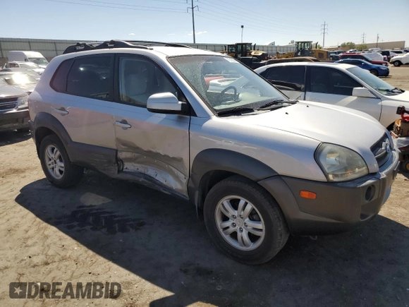 2006 Hyundai Tucson GLS with VIN KM8JN12D16U439636, listed as a Copart auction lot 71318684 with 140,225 mi miles and Salvage Title. Bid and sale history available at carsss.com. Image 4.