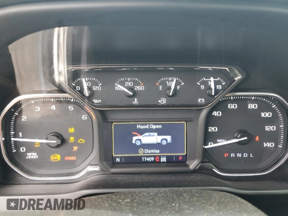 2022 GMC Sierra 1500 Limited AT4 with VIN 1GTP9EEL7NZ159251, listed as a Copart auction lot 84288944 with 17,409 mi miles and Salvage Title. Bid and sale history available at carsss.com. Image 9.