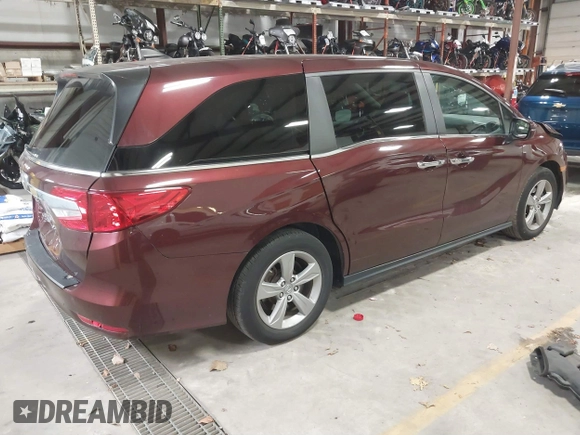 2020 Honda Odyssey EX with VIN 5FNRL6H50LB028372, listed as a IAAI auction lot 40763598 with 38,512 mi miles and . Bid and sale history available at DreamBid. Image 4.
