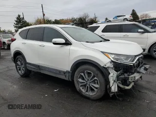 2020 Honda CR-V EX with VIN 5J6RW2H51LA013558, listed as a Copart auction lot 78748744 with 52,055 mi miles and Salvage Title. Bid and sale history available at DreamBid. Image 4.
