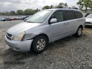 2006 Kia Sedona LX with VIN KNDMB233X66086517, listed as a Copart auction lot 49171424 with 167,999 mi miles and Salvage Title. Bid and sale history available at carsss.com. Image 1.