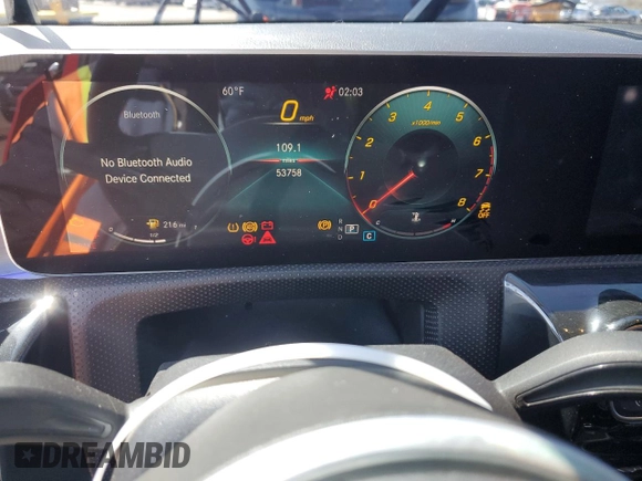 2019 Mercedes-Benz A 220 with VIN WDD3G4EB9KW023082, listed as a Copart auction lot 52583275 with 53,758 mi miles and Salvage title. Bid and sale history available at DreamBid. Image 9.