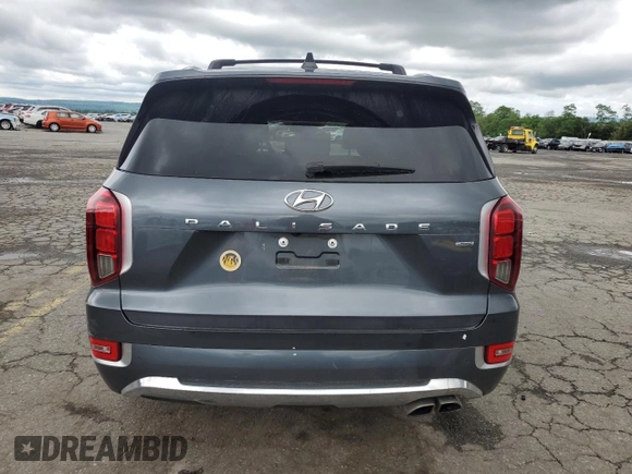 2020 Hyundai Palisade Limited with VIN KM8R5DHE7LU153662, listed as a Copart auction lot 60425625 with 36,340 mi miles and Salvage title. Bid and sale history available at DreamBid. Image 6.