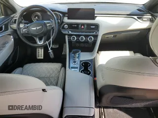 2022 Genesis G70 3.3T with VIN KMTG54TE9NU082715, listed as a Copart auction lot 73763974 with 8,834 mi miles and Non Repairable. Bid and sale history available at carsss.com. Image 8.