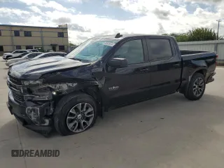 2021 Chevrolet Silverado 1500 RST with VIN 3GCPWDED9MG233862, listed as a Copart auction lot 58945824 with 53,566 mi miles and Salvage Title. Bid and sale history available at carsss.com. Image 1.
