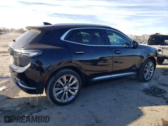 2021 Buick Envision Avenir with VIN LRBFZSR47MD065040, listed as a Copart auction lot 89197335 with 45,888 mi miles and Salvage Title. Bid and sale history available at carsss.com. Image 3.