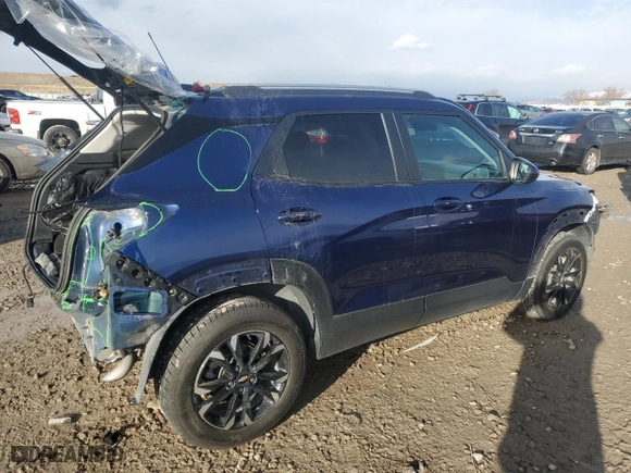 2023 Chevrolet TrailBlazer LT with VIN KL79MPS25PB096822, listed as a Copart auction lot 45710905 with NaN miles and Salvage Title. Bid and sale history available at carsss.com. Image 3.