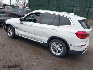 2020 BMW X3 xDrive30i with VIN 5UXTY5C02LLT32649, listed as a IAAI auction lot 41812713 with 50,010 mi miles. Bid and sale history available at carsss.com. Image 3.