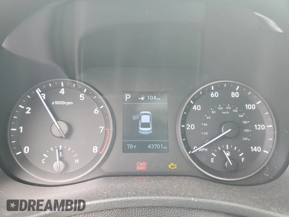 2021 Hyundai Accent Limited with VIN 3KPC34A64ME145005, listed as a Copart auction lot 85320034 with 43,701 mi miles and Salvage Title. Bid and sale history available at carsss.com. Image 9.