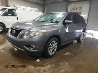 2015 Nissan Pathfinder Platinum with VIN 5N1AR2MN9FC616004, listed as a Copart auction lot 49811145 with 104,219 mi miles and Salvage Title. Bid and sale history available at DreamBid. Image 1.