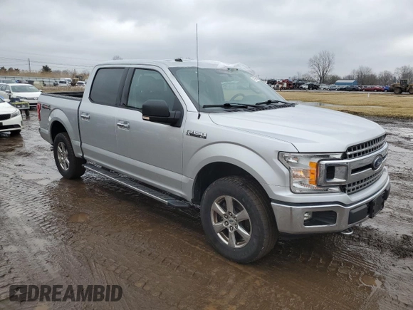 2019 Ford F-150 XL with VIN 1FTEW1EB8KFC61719, listed as a Copart auction lot 47276065 with 160,016 mi miles and Salvage Title. Bid and sale history available at DreamBid. Image 4.