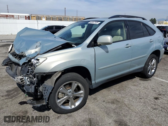2006 Lexus RX 400h with VIN JTJHW31U660034714, listed as a Copart auction lot 48347105 with 109,176 mi miles and Salvage Title. Bid and sale history available at DreamBid. Image 1.