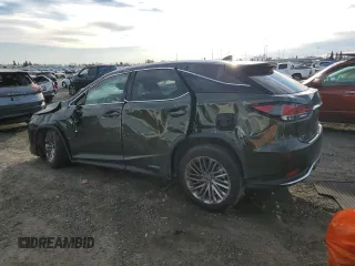 2022 Lexus RX 450h with VIN 2T2JGMDA2NC077634, listed as a Copart auction lot 46159825 with 19,583 mi miles and Non repairable. Bid and sale history available at DreamBid. Image 2.