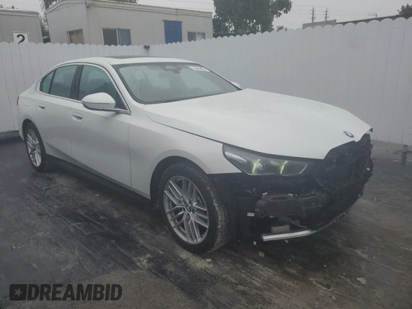 2024 BMW 5 Series 530i with VIN WBA43FJ08RCS39444, listed as a Copart auction lot 42557345 with 17,774 mi miles and Clean Title. Bid and sale history available at carsss.com. Image 4.