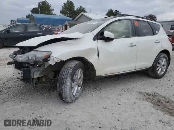 2012 Nissan Murano SV with VIN JN8AZ1MW8CW216621, listed as a Copart auction lot 43841924 with Not Provided miles and Salvage Title. Bid and sale history available at DreamBid. Image 1.