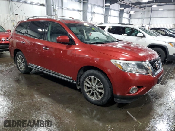 2013 Nissan Pathfinder SL with VIN 5N1AR2MM5DC683266, listed as a Copart auction lot 60233405 with 161,606 mi miles and Salvage title. Bid and sale history available at DreamBid. Image 4.