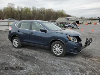 2016 Nissan Rogue S with VIN KNMAT2MV1GP602792, listed as a Copart auction lot 52709285 with 47,308 mi miles and Salvage Title. Bid and sale history available at carsss.com. Image 4.