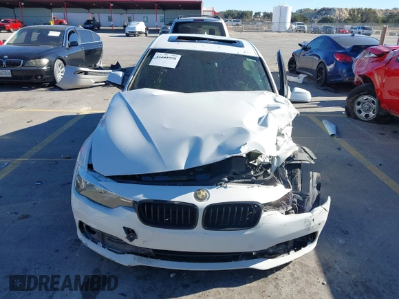 2016 BMW 3 Series 320i with VIN WBA8A9C58GK618335, listed as a IAAI auction lot 41241920 with 1 mi miles. Bid and sale history available at carsss.com. Image 6.