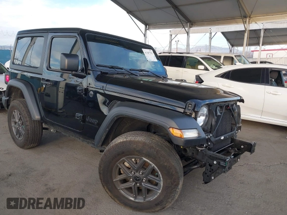 2024 Jeep Wrangler Sport with VIN 1C4PJXAN1RW125436, listed as a IAAI auction lot 41387782 with 17,962 mi miles and . Bid and sale history available at DreamBid. Image 1.