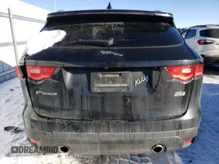 2018 Jaguar F-Pace 35t Prestige with VIN SADCK2EV5JA256691, listed as a Copart auction lot 87506915 with 64,182 mi miles and Salvage title. Bid and sale history available at DreamBid. Image 6.