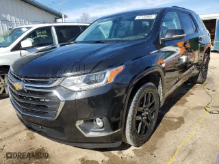 2021 Chevrolet Traverse Premier with VIN 1GNEVKKW8MJ250047, listed as a Copart auction lot 47120965 with 40,468 mi miles and Salvage Title. Bid and sale history available at carsss.com. Image 1.