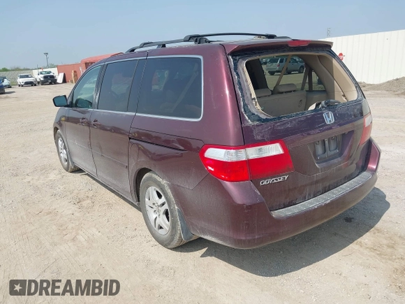 2007 Honda Odyssey EX-L with VIN 5FNRL38727B063324, listed as a IAAI auction lot 41921114 with 199,533 mi miles. Bid and sale history available at carsss.com. Image 3.