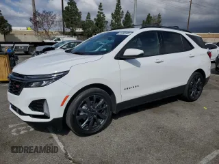 2022 Chevrolet Equinox RS with VIN 3GNAXMEV5NS212489, listed as a Copart auction lot 51080555 with 28,364 mi miles and Salvage Title. Bid and sale history available at DreamBid. Image 1.