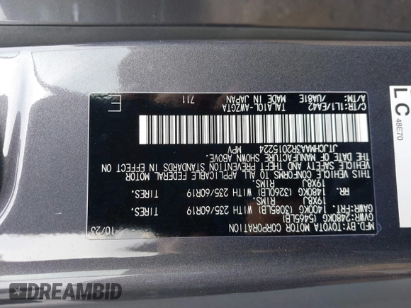 2024 Lexus RX 350 z VIN JTJCHMAA3R2015224, wystawiony jako IAAI lot #41066371 z przebiegiem 8719 mil mil oraz . Historia ofert i sprzedaży dostępna na DreamBid. Obrazek 9.