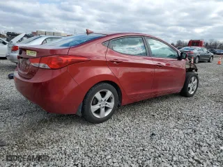 2012 Hyundai Elantra GLS with VIN KMHDH4AEXCU435645, listed as a Copart auction lot 51084635 with 212,753 mi miles and Salvage Title. Bid and sale history available at carsss.com. Image 3.