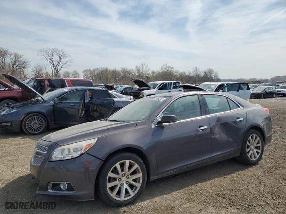 2013 Chevrolet Malibu LTZ with VIN 1G11H5SA9DF277189, listed as a Copart auction lot 52959645 with 164,962 mi miles and Clean Title. Bid and sale history available at carsss.com. Image 1.